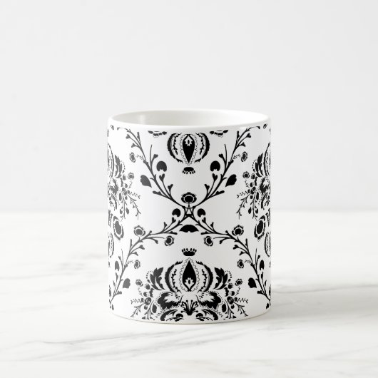 Mug Damask blanc et noir (Centre)