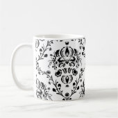 Mug Damask blanc et noir (Gauche)