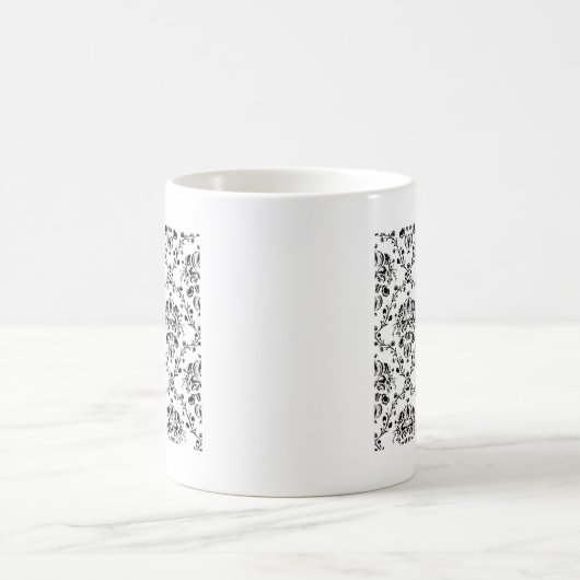 Mug Damask blanc et noir (Centre)