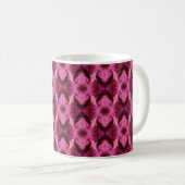Mug Damask Coeurs roses (Devant droit)