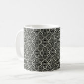 Mug Damask Simple Classique, Noir (Devant gauche)