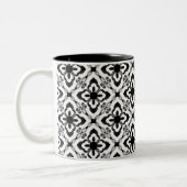 Mug Damask tout simplement éblouissant, noir et bl (Gauche)