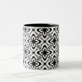 Mug Damask tout simplement éblouissant, noir et bl (Centre)