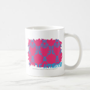 Mug Damassé 3 Aqua-Magenta