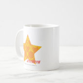 Mug Damassé 3 jaune-orange (Devant gauche)