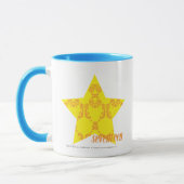 Mug Damassé 3 jaune-orange (Gauche)