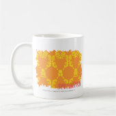 Mug Damassé 4 jaune-orange (Gauche)