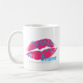 Mug Damassé Aqua-Magenta (Gauche)