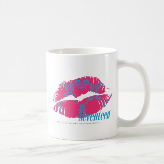 Mug Damassé Aqua-Magenta (Droite)