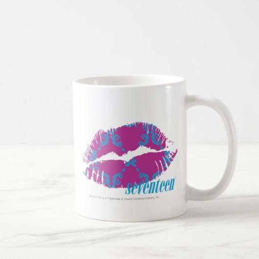 Mug Damassé Aqua-Pourpre (Droite)