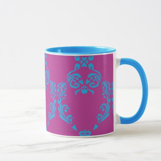 Mug Damassé Aqua-Pourpre (Droite)