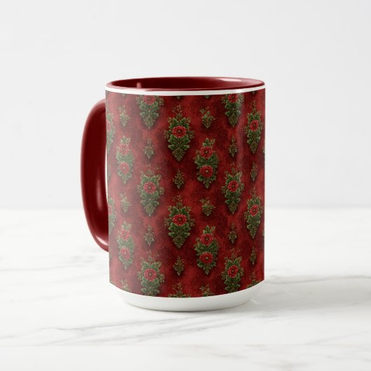 Mug Damassé festif (Devant gauche)