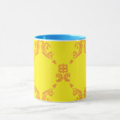 Mug Damassé jaune-orange (Centre)