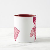 Mug Dame à l'accordéon rétro (Centre)