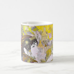 Mug Dame Art Nouveau