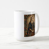 Mug Dame au jardin, illustration médiévale/renaissance (Devant droit)