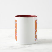 Mug Dame aux fleurs roses - Orange (Centre)