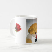 MUG DAME AVEC ROSE ROUGE (Devant gauche)