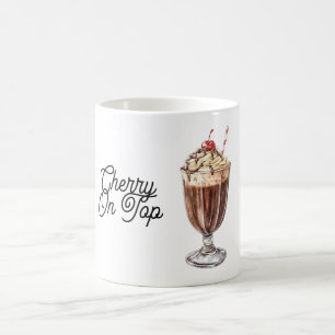 Mug Dame blanche Cerise sur le dessus
