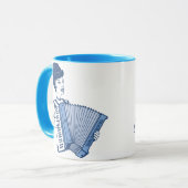 Mug Dame d'Accordion rétro (Devant gauche)