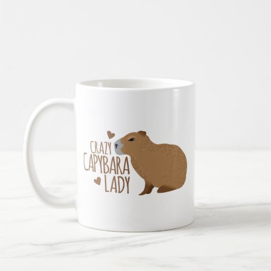 Mug dame de capybara folle (Gauche)