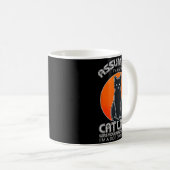 Mug Dame de chat de Noël d'Halloween _ Chien et chat n (Devant droit)
