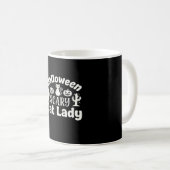 Mug Dame de chat effrayante Halloween_1 (Devant droit)