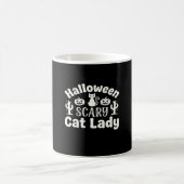 Mug Dame de chat effrayante Halloween_1 (Centre)