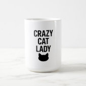 Mug Dame de chat fou - Drôle cadeau Amoureux des chats (Centre)