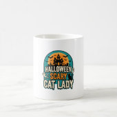 Mug Dame de chat Halloween Épouvantable Maison hantée (Centre)