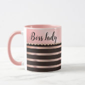 Mug dame de chef rose lisse (Gauche)