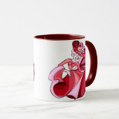 Mug Dame de danse rose (Devant droit)