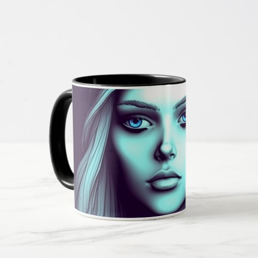 Mug Dame de dessin (Devant gauche)