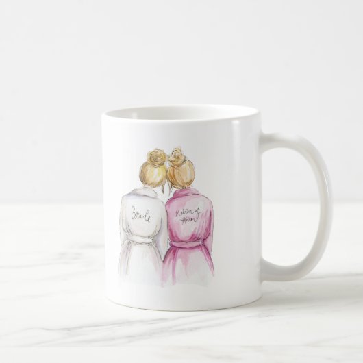 Mug Dame de honneur ? Domestique blonde de petit pain (Droite)