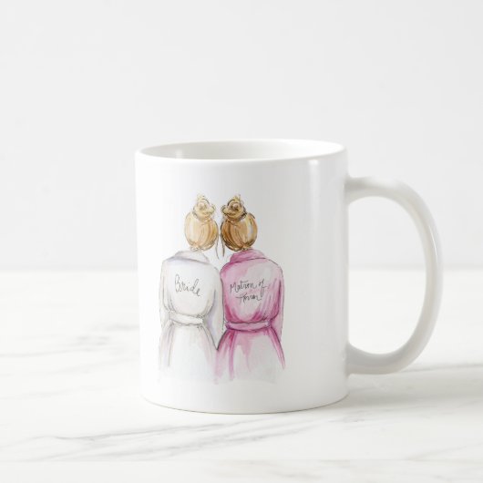 Mug Dame de honneur ? Domestique blonde foncée de (Droite)