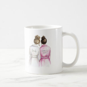 Mug Dame de honneur ? Domestique foncée de Br de jeune