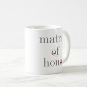Mug Dame de honneur grise des textes (Devant droit)