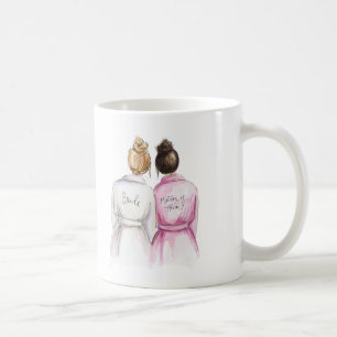 Mug Dame de honneur ? Infirmière foncée de Br de jeu