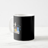 Mug Dame de la cantine scolaire drôle professeur d'équ (Devant gauche)