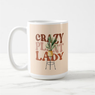 Mug Dame de la plante rétro typographie de plantes à l