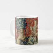 Mug Dame de la Renaissance et licorne (Vue) (Devant gauche)