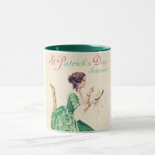Mug Dame de la Saint Patrick, Vintage (Centre)