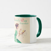 Mug Dame de la Saint Patrick, Vintage (Devant droit)