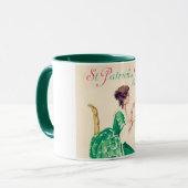 Mug Dame de la Saint Patrick, Vintage (Devant gauche)