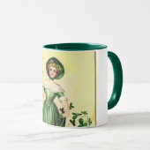 Mug Dame de la Saint Patrick, Vintage (Devant droit)