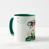 Mug Dame de la Saint Patrick, Vintage (Devant gauche)