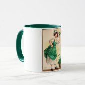 Mug Dame de la Saint Patrick, Vintage (Devant gauche)