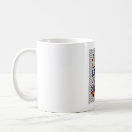 Mug Dame de midi Halloween Sorcière Lune Citrouille_1 (Gauche)