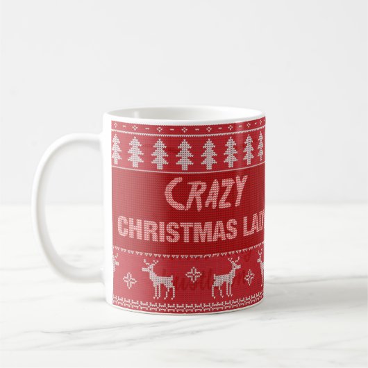 Mug Dame de Noël folle (Gauche)