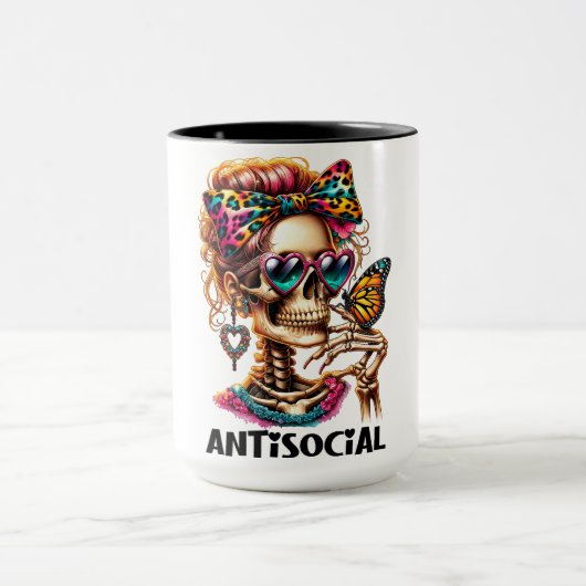 Mug Dame de squelette antisociale (Centre)